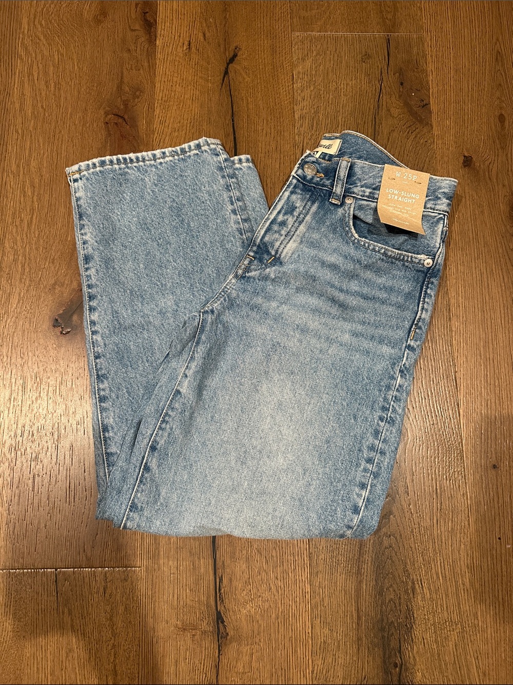 Madewell Low-Slung Straight Leg Denim